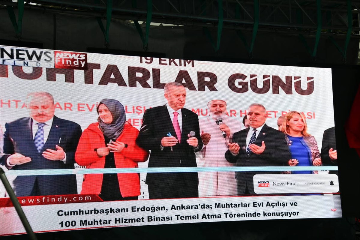 100 MUHTAR HİZMET BİNASININ TEMEL ATMA TÖRENİ EŞ ZAMANLI GERÇEKLEŞTİRİLDİ