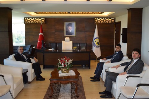 ALAÇAM KAYMAKAMI FATİH KAYABAŞI YAKAKENT KAYMAKAMI ABDÜSSAMED KILIÇ KAYMAKAMIMIZ ABDULKADİR DEMİR’i ZİYARET ETTİLER